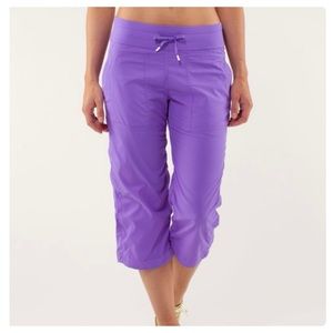 Lululemon Studio Crops *No Liner Power Purple